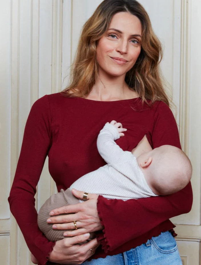 tajinebanane - ti amo red breastfeeding shirt