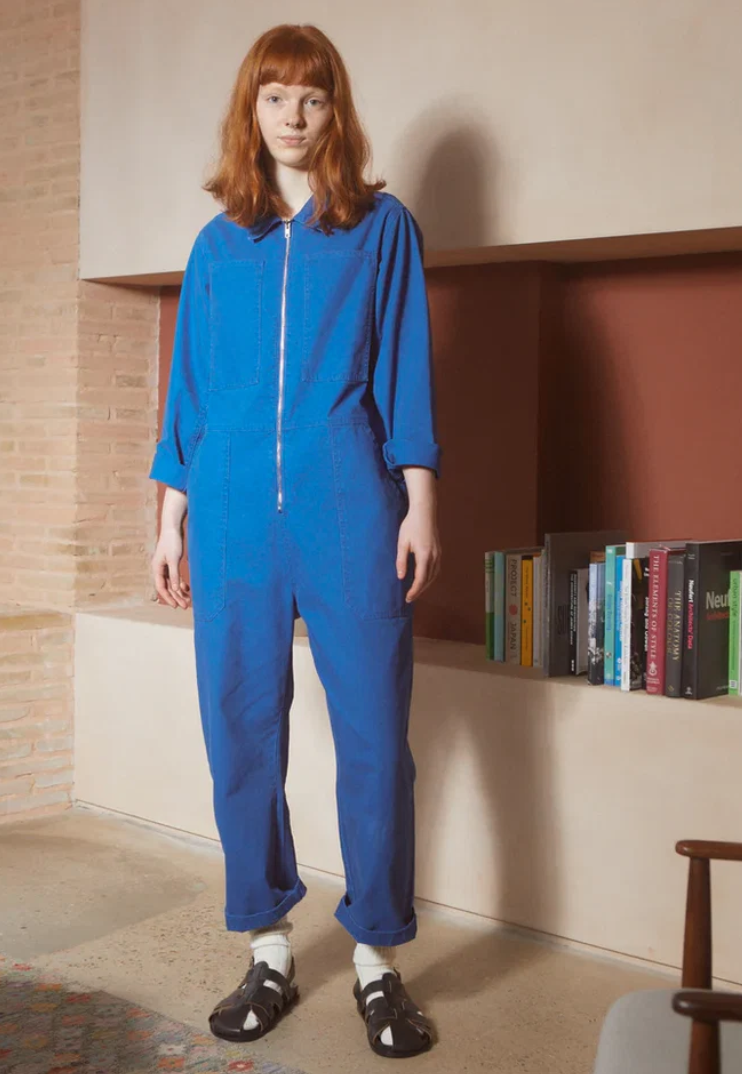L.F.MARKEY - dominic boilersuit washed canvas, cobalt wash 13