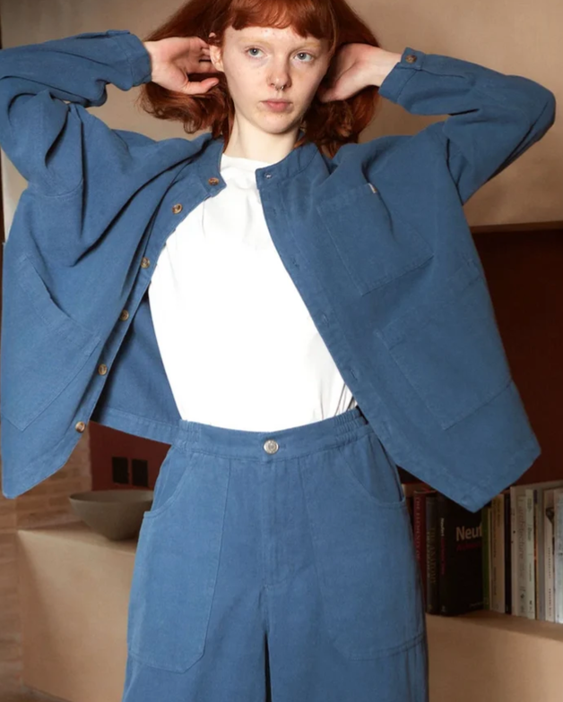 L.F.MARKEY - oversized chore coat canvas, marine 22